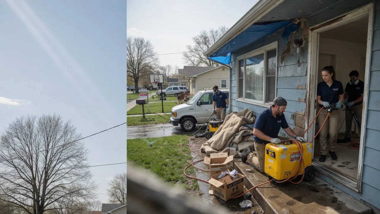 Basement Flood Cleanup in Mahomet, IL near me